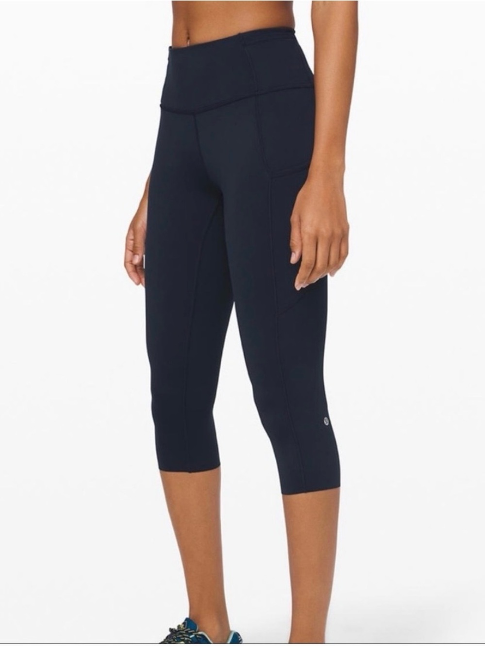 Lululemon Fast and Free High-Rise Crop Leggins 19” with pockets